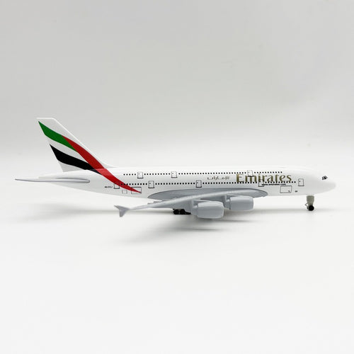 20CM Aircraft Model Emirates A380 Solid Alloy Aviation Model Static Ornament with Landing Gear