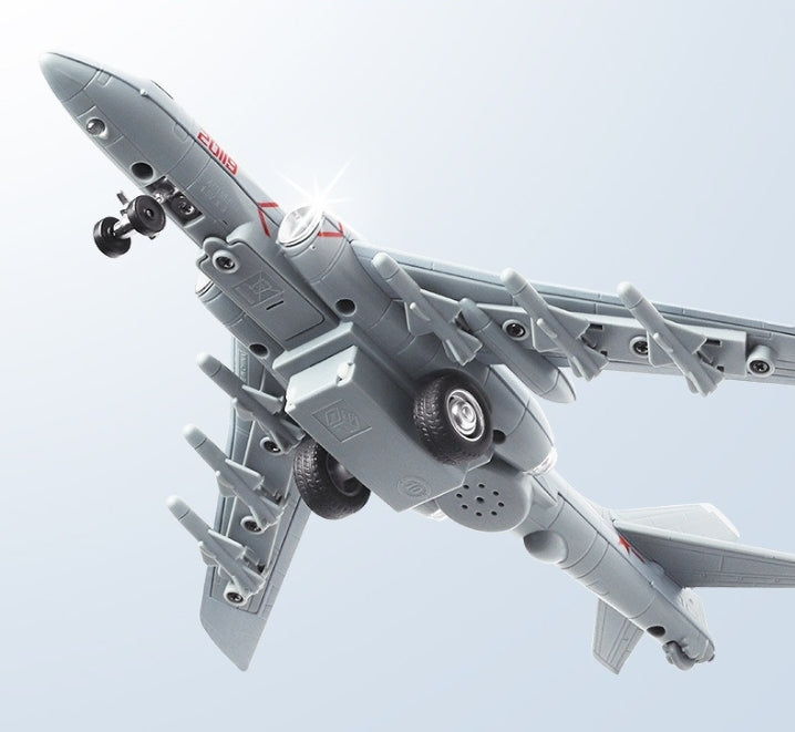 Bomber Simulation Bomb-throwing Rebound Sound and Light Alloy Model Toy