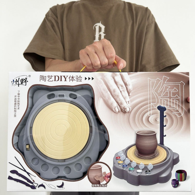 DIY Electric Pottery Wheel Kit - Professional Clay Craft Studio for Kids