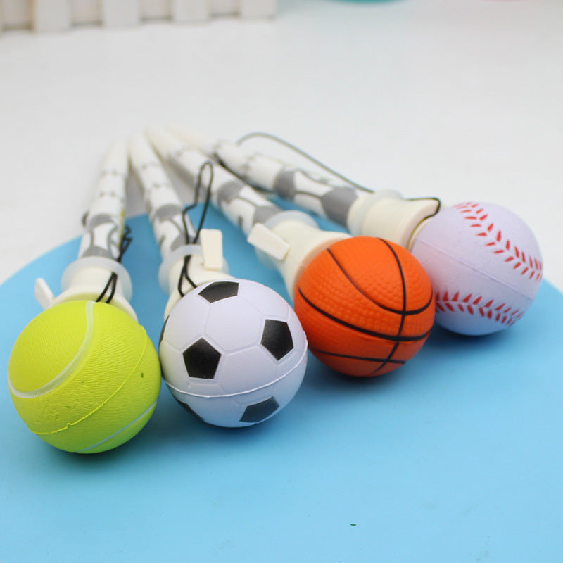 Catapult Football Basketball Tennis Pen Bouncy Jump Student Stress-relief Stationery