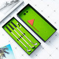 Simulation Set Golf Mini New Desktop Pen Creative Gift Practice Range Ballpoint Pen