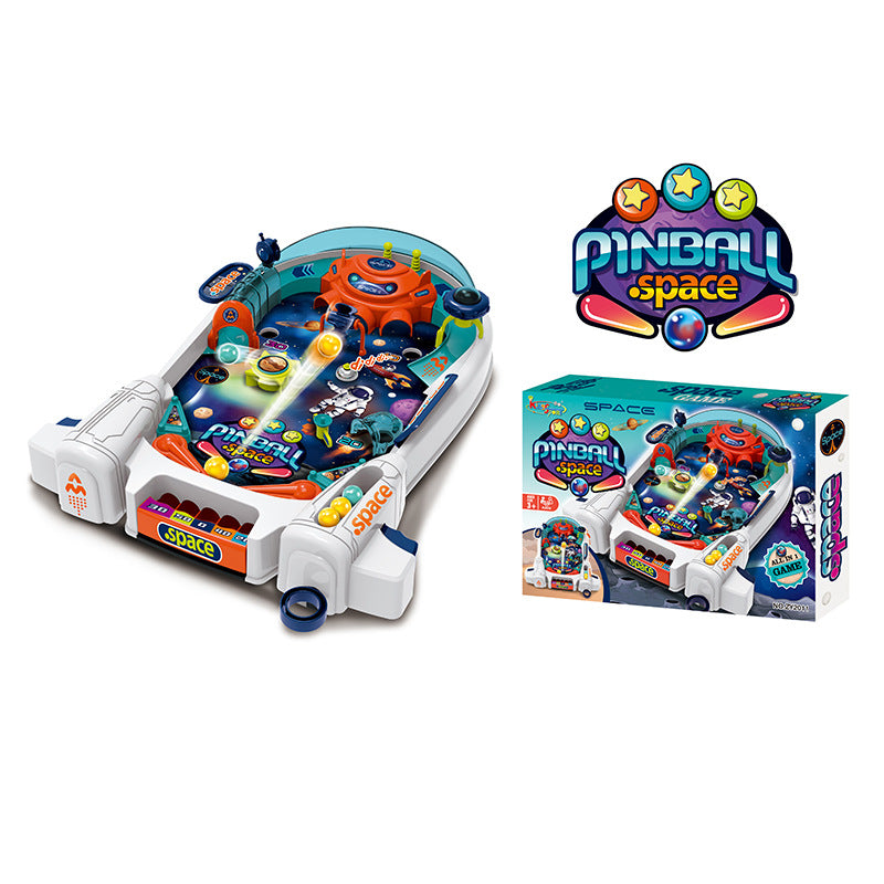Electronic Space Pinball Table Game - Arcade Toy with Lights & Sound for Kids