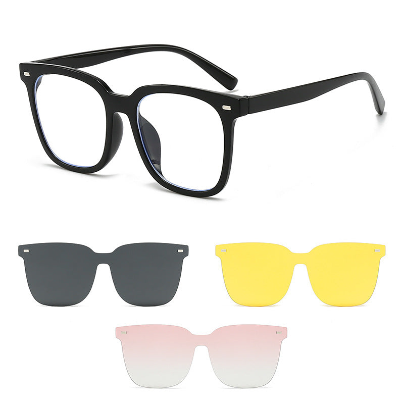 SnapStyle™ 4-in-1 Magnetic Clip-on Glasses Set