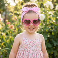 Little Princess Heart Sunglasses & Bow Headband Set
