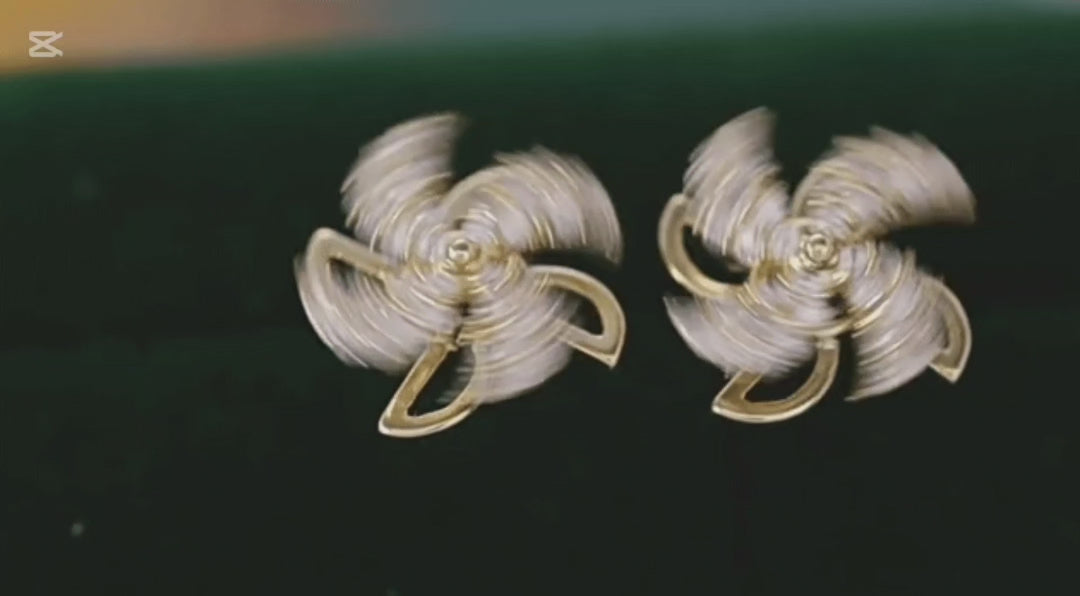 Earrings Rotating Hypoallergenic S925 Elegant Unique Design