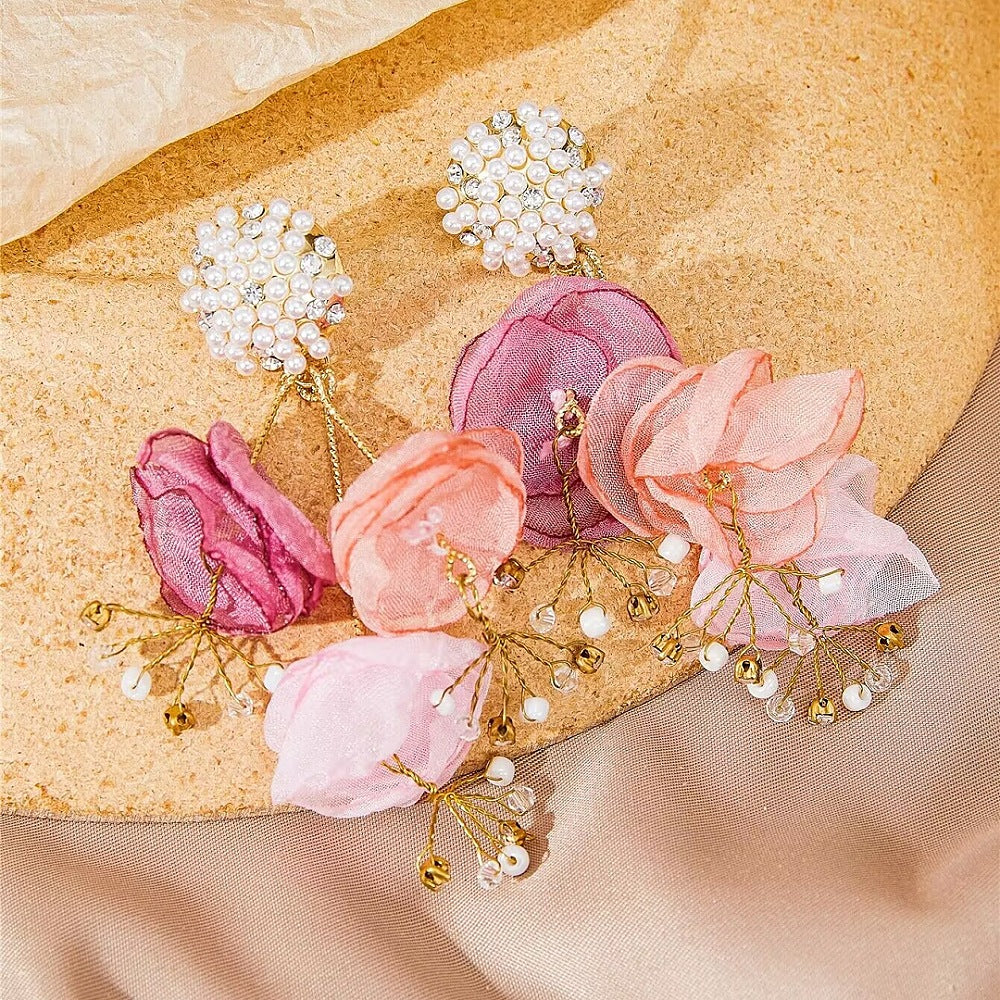 Earrings Handmaker Flower S925
