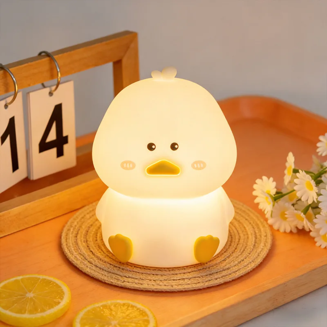 Cute Duck Silicone Night Light – 7 Colors