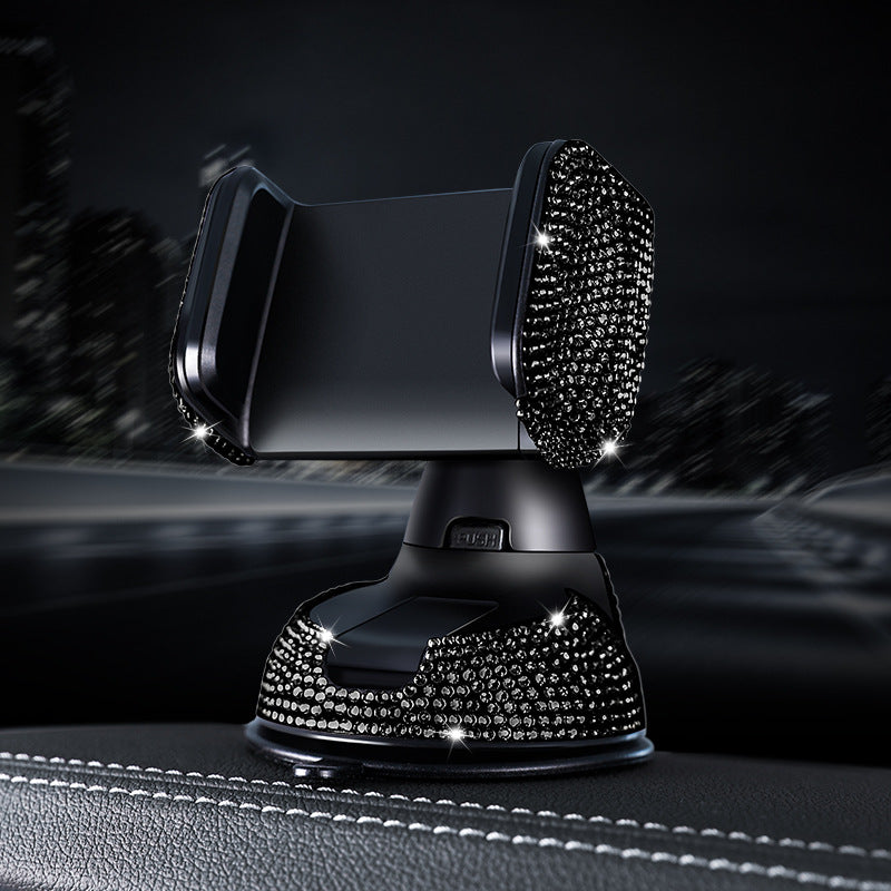 Bling Rhinestone Car Phone Holder – Luxury Sparkly Car Accessory