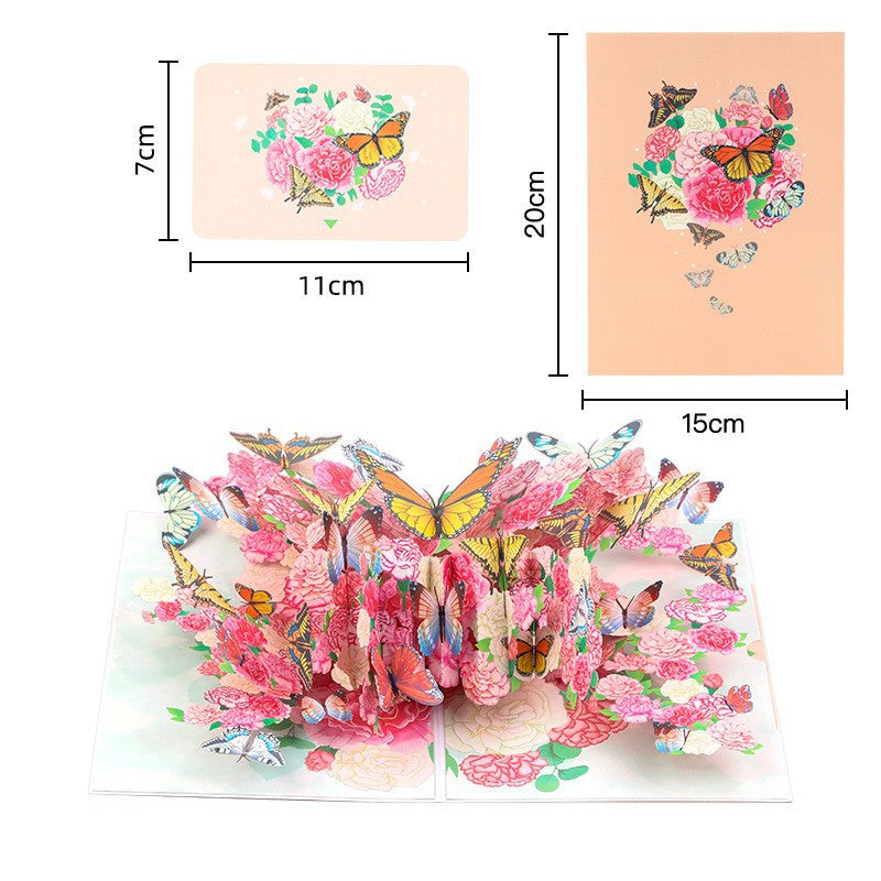 Greeting Cards Butterfly 3D Pop Card