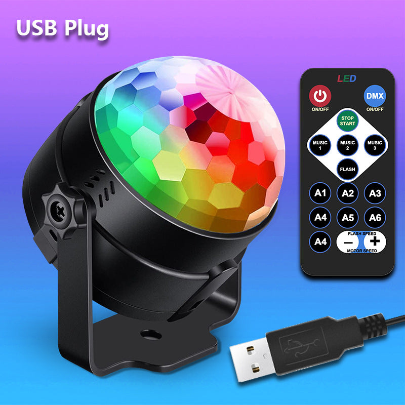 RGB Sound Activated LED Stage Light with Remote