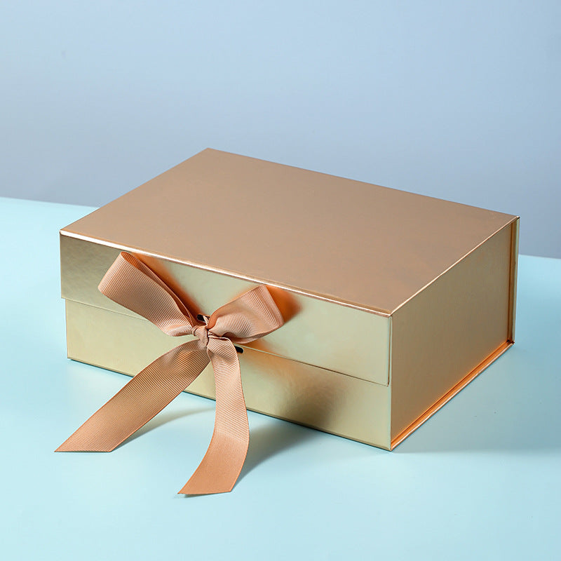 Gift Box Space-Saving Collapsible Magnetic Closure