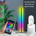 RGB LED Corner Floor Lamp with App & Remote Control, Music Sync Ambient Light