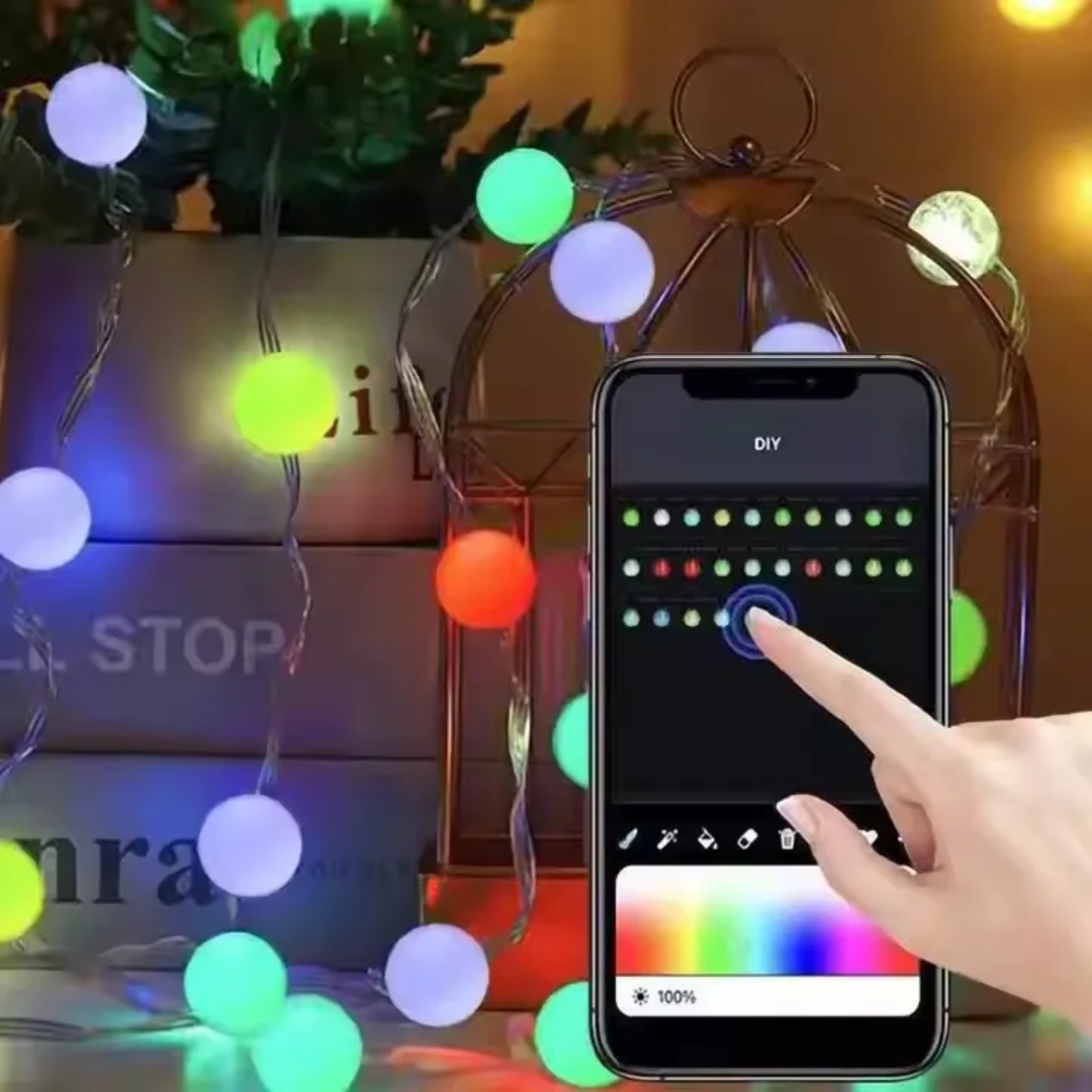 Smart RGB DIY Fairy Lights – APP Control Color Changing String Lights 5 Meters