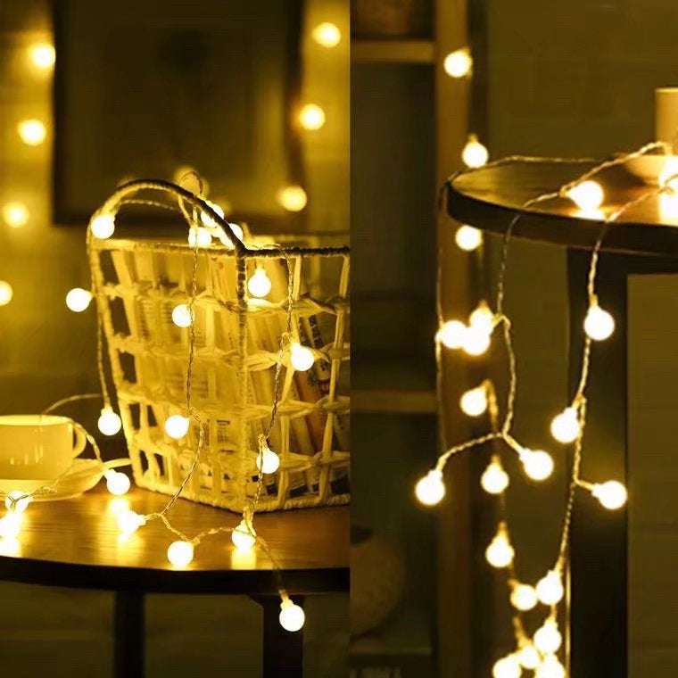 LED Fairy Ball String Lights Warm Color,  10m–100m