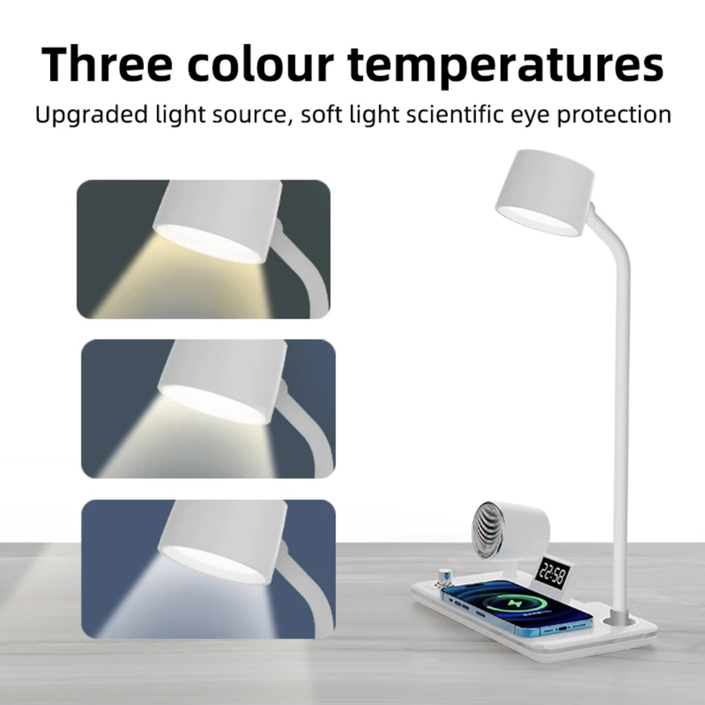 4 - in - 1 Smart Bluetooth Audio Wireless Charging Desk Lamp
