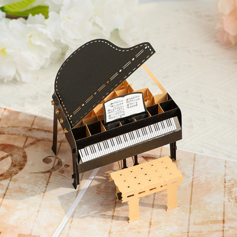 Greeting Cards Piano 3D Pop Card