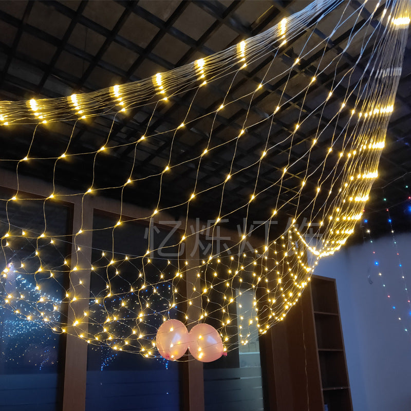 LED Fairy Net Lights 1.5 * 1.5m Warm Color