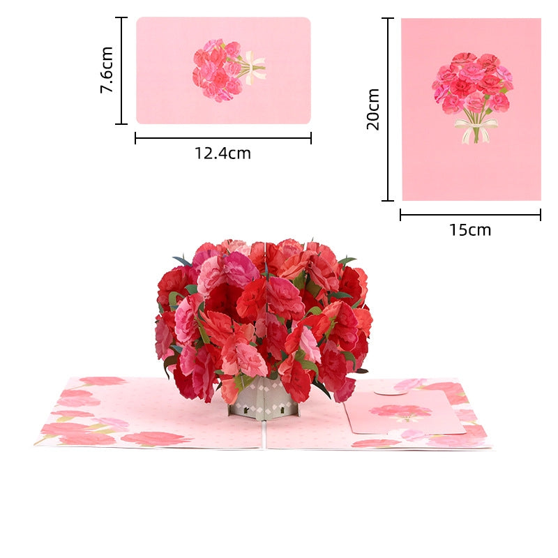 Gift Card 3D Pop Card Flower