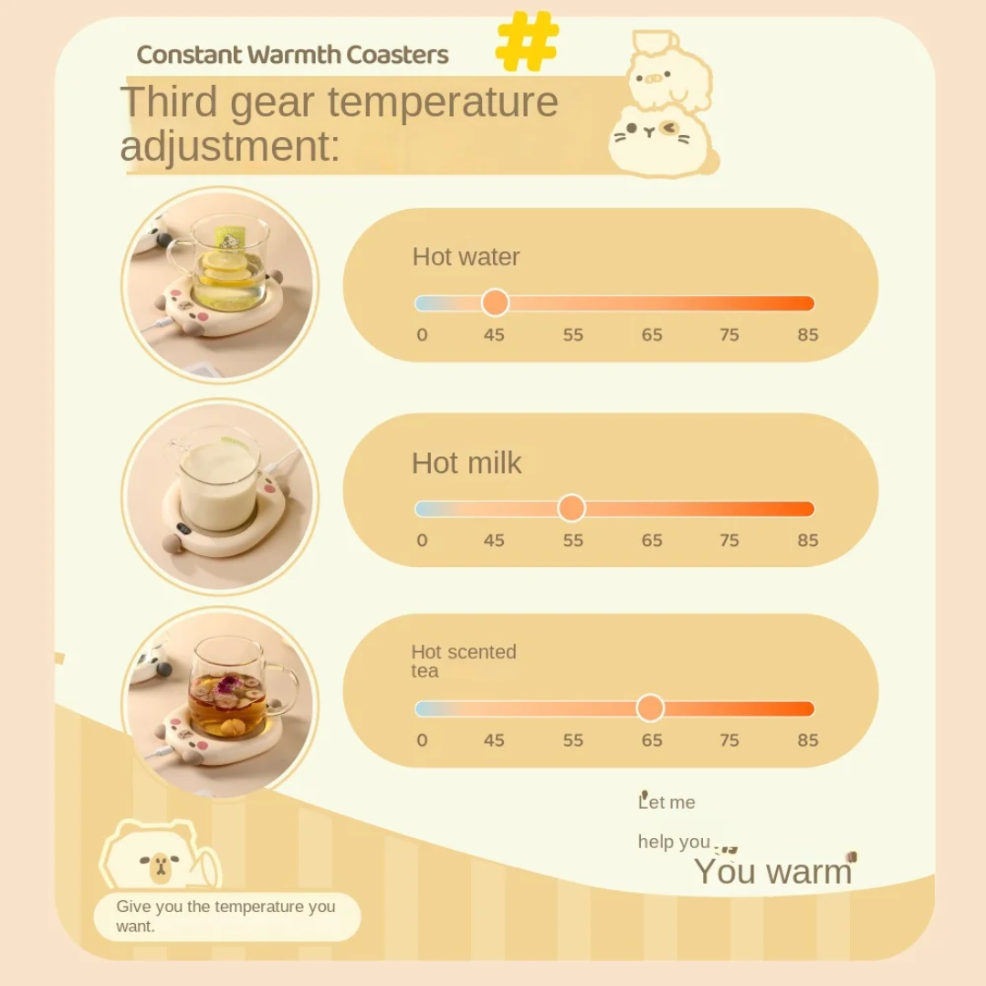 USB Smart Constant Temperature Mug Warmer Pad