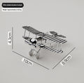 Silver Airplane Model Ornament