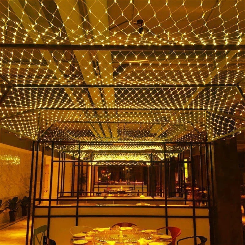 LED Fairy Net Lights 1.5 * 1.5m Warm Color