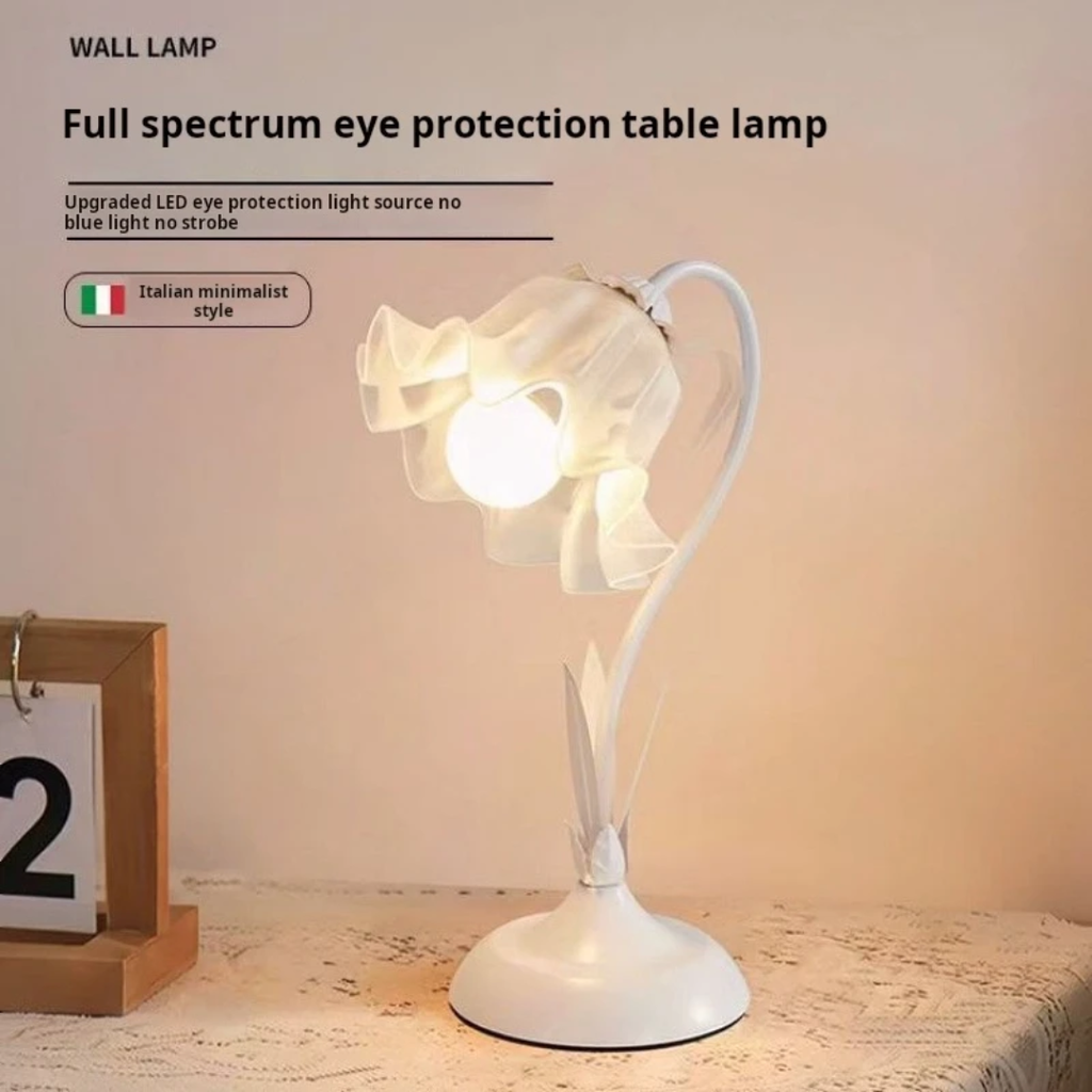 Tulip Flower LED Table Lamp – Eye Protection Bedside Night Light