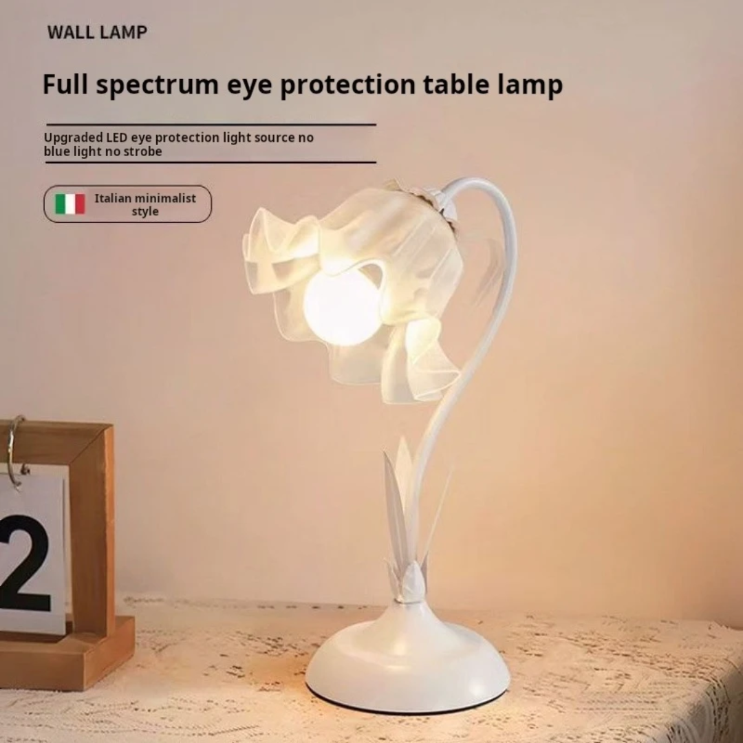 Tulip Flower LED Table Lamp – Eye Protection Bedside Night Light