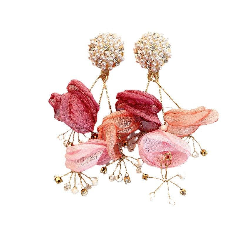 Earrings Handmaker Flower S925