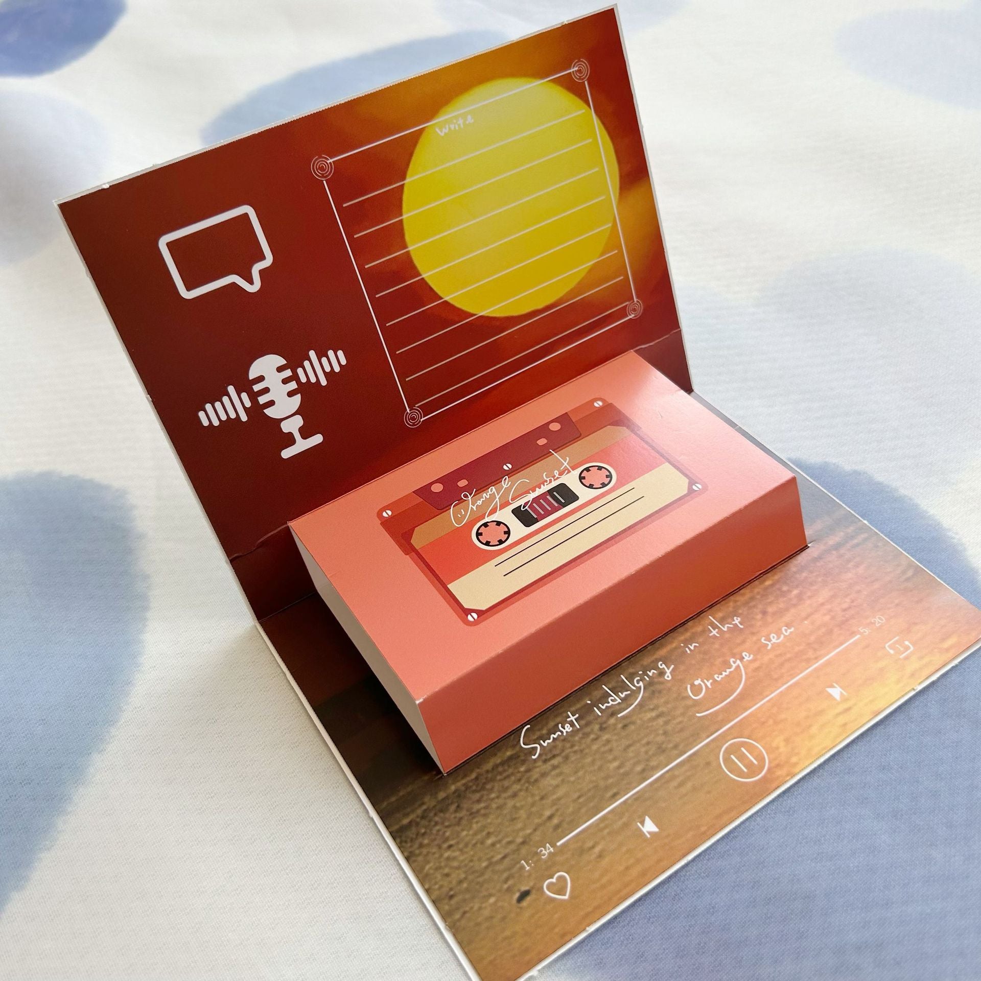 Greeting Card Record 3D Pop Card