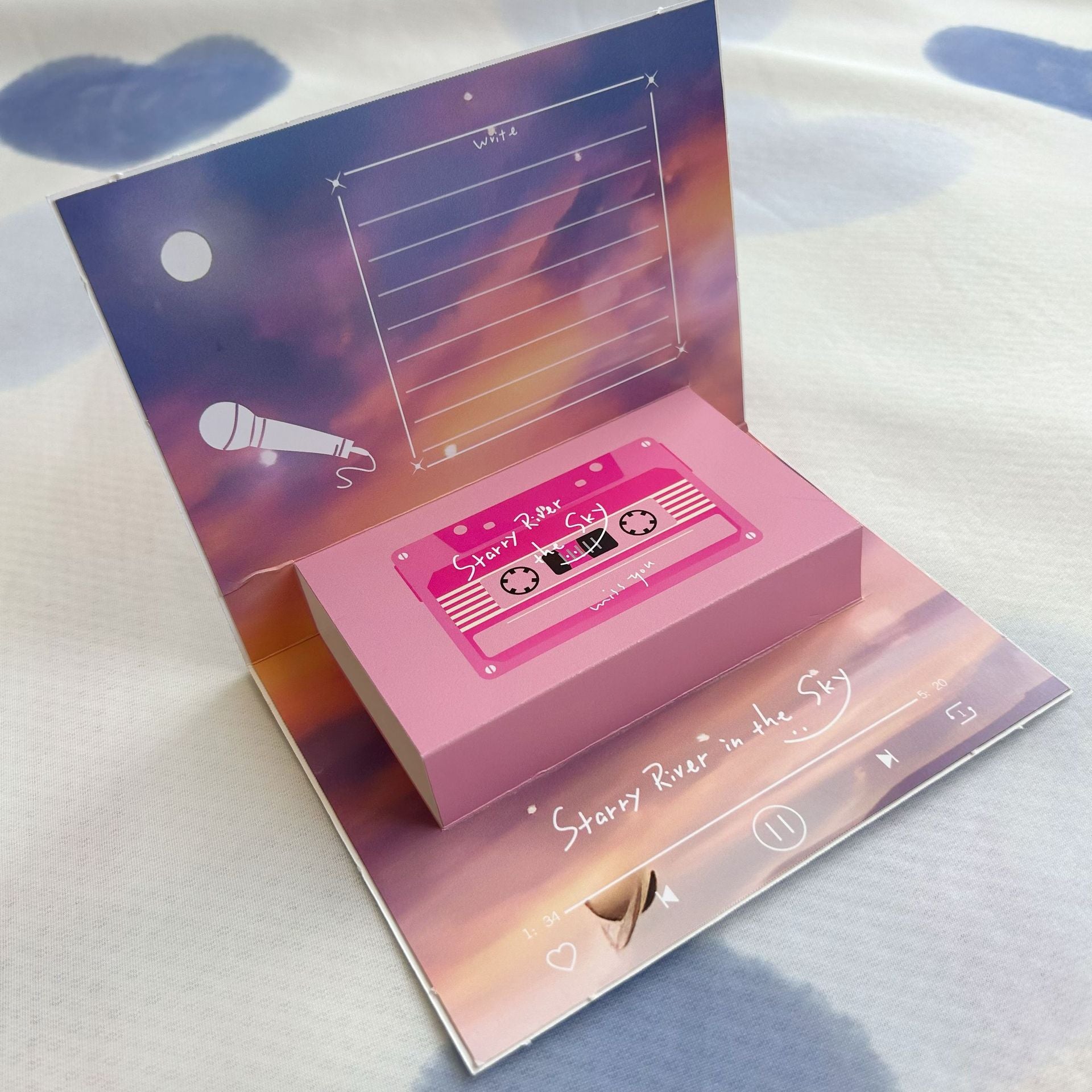 Greeting Card Record 3D Pop Card