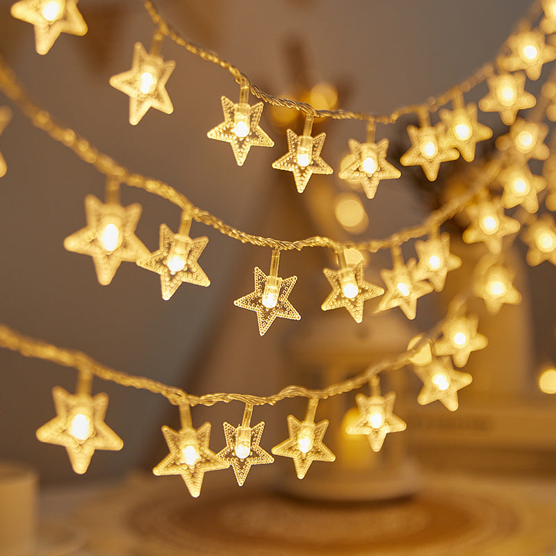 LED Fairy Star String Lights Warm Color,  30m–100m