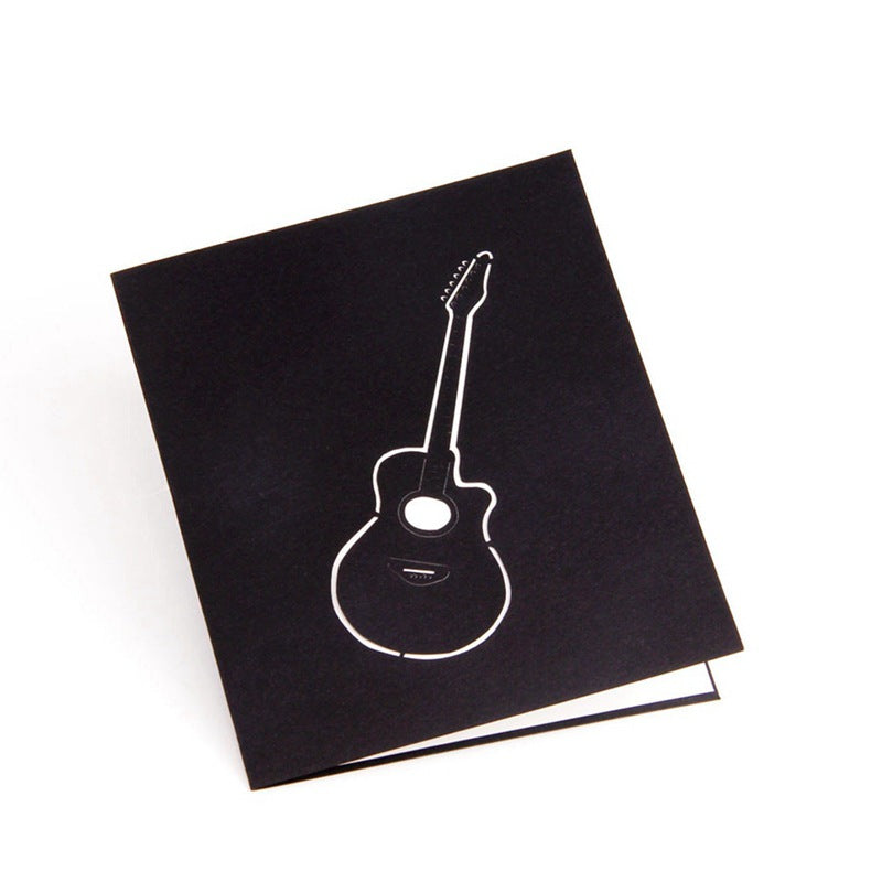 Gift Card 3D Pop Card Guitar Birthday Gift