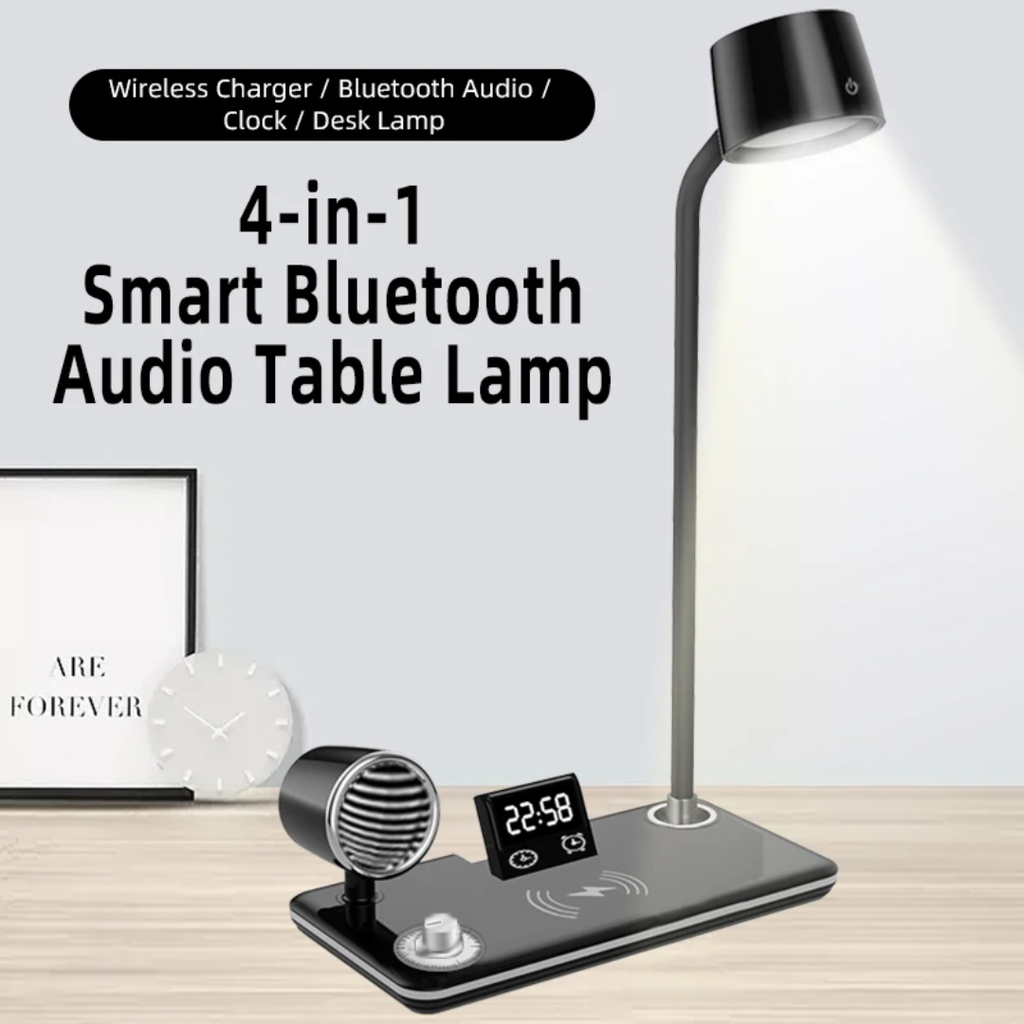 4 - in - 1 Smart Bluetooth Audio Wireless Charging Desk Lamp