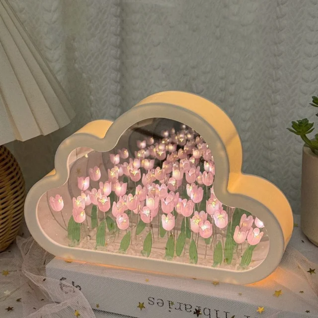 Cloud Tulip Infinity Mirror Night Light - Materials kit