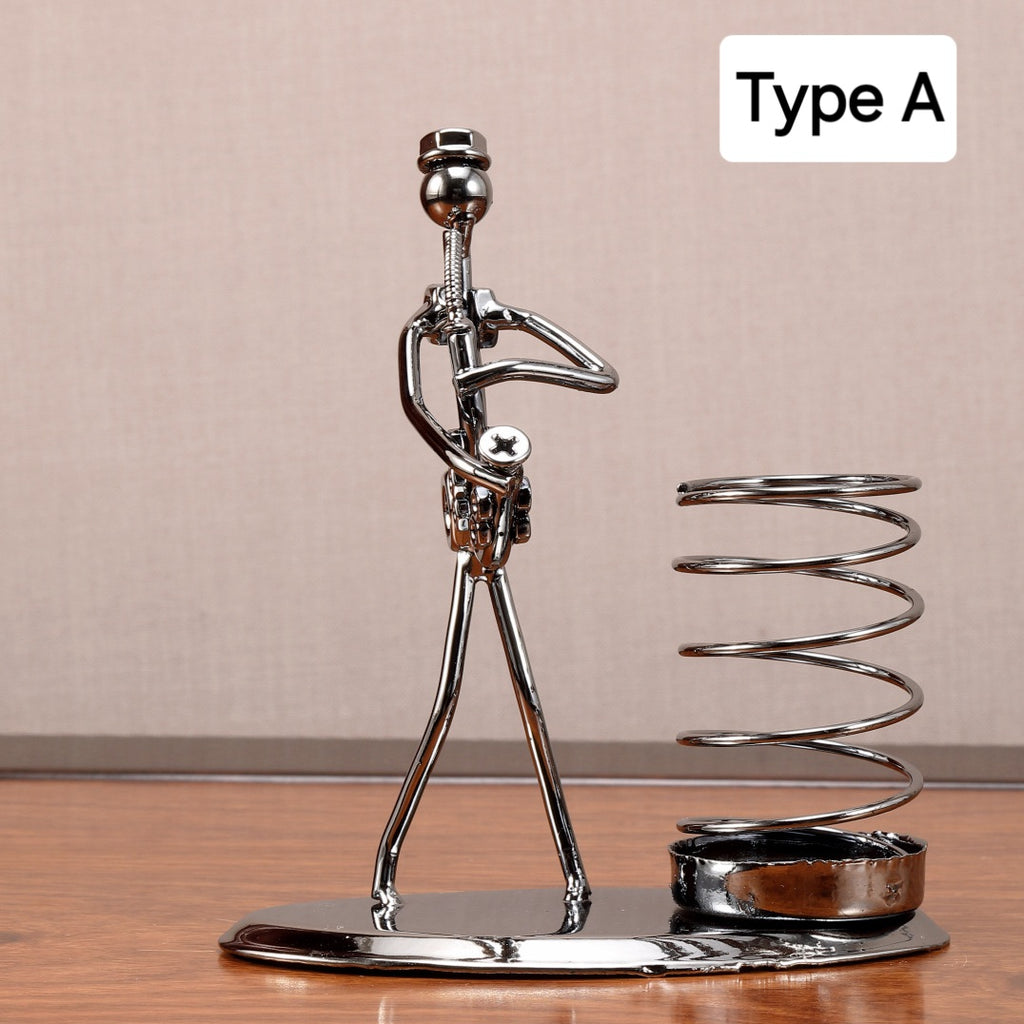 Retro Band Musician Pen Holder Ornament