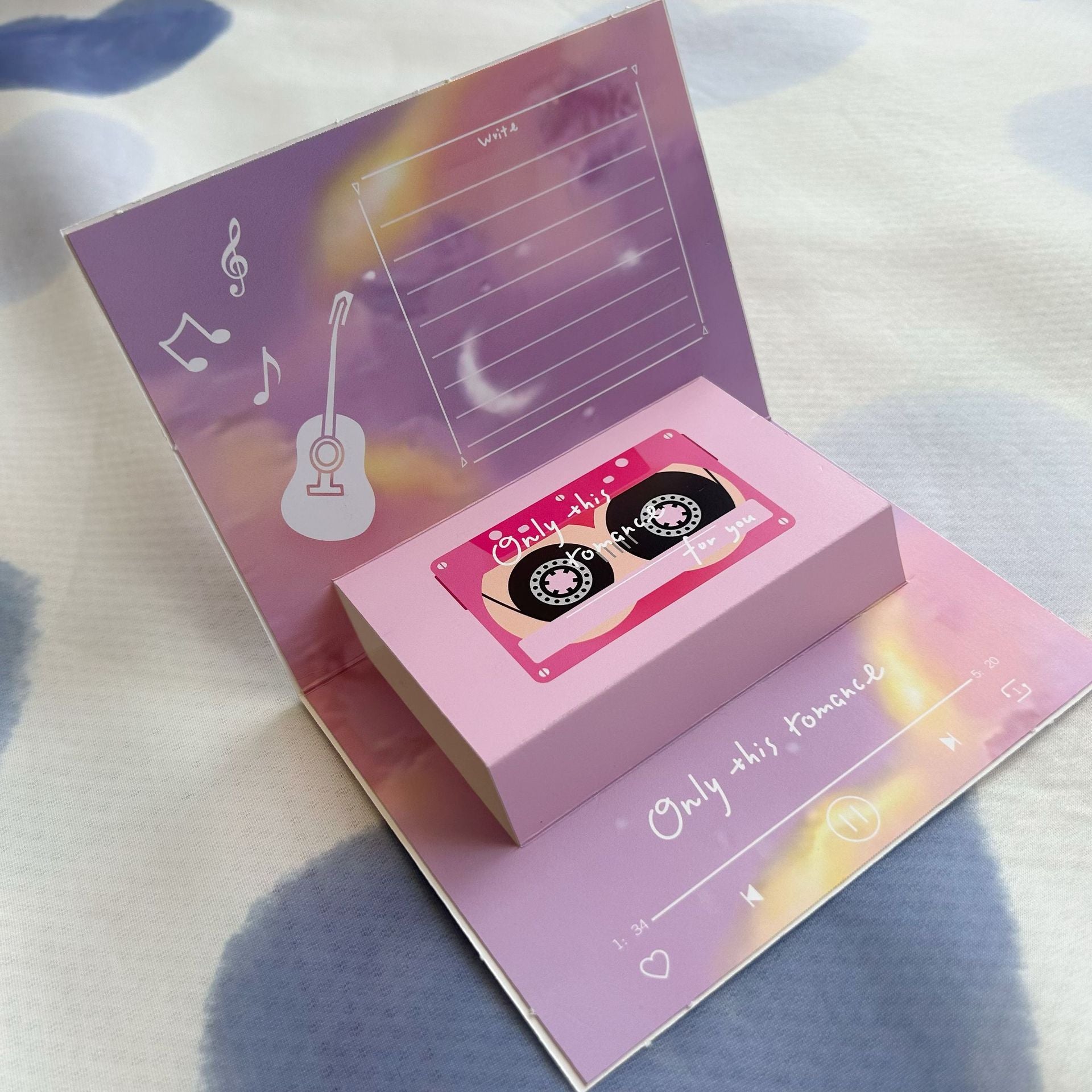 Greeting Card Record 3D Pop Card