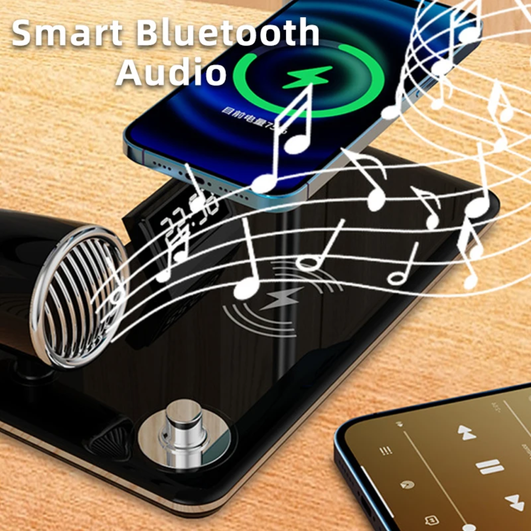 4 - in - 1 Smart Bluetooth Audio Wireless Charging Desk Lamp