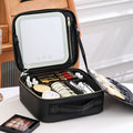 Portable LED Makeup Organizer Case with Mirror
