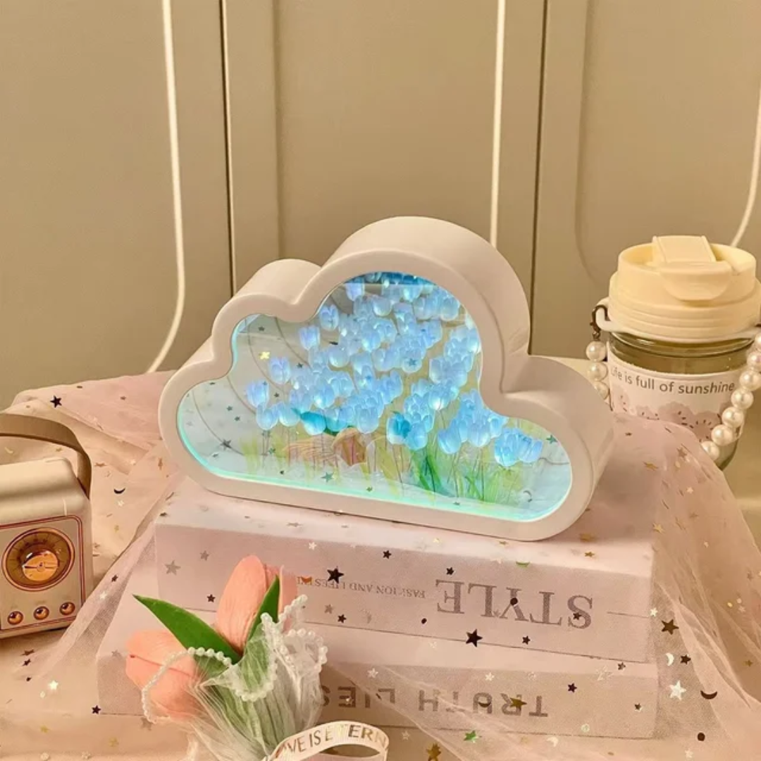 Cloud Tulip Infinity Mirror Night Light - Materials kit