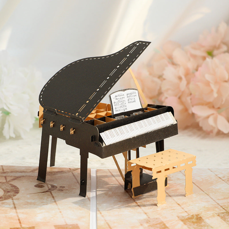 Greeting Cards Piano 3D Pop Card