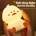 Cute Duck Silicone Night Light – 7 Colors