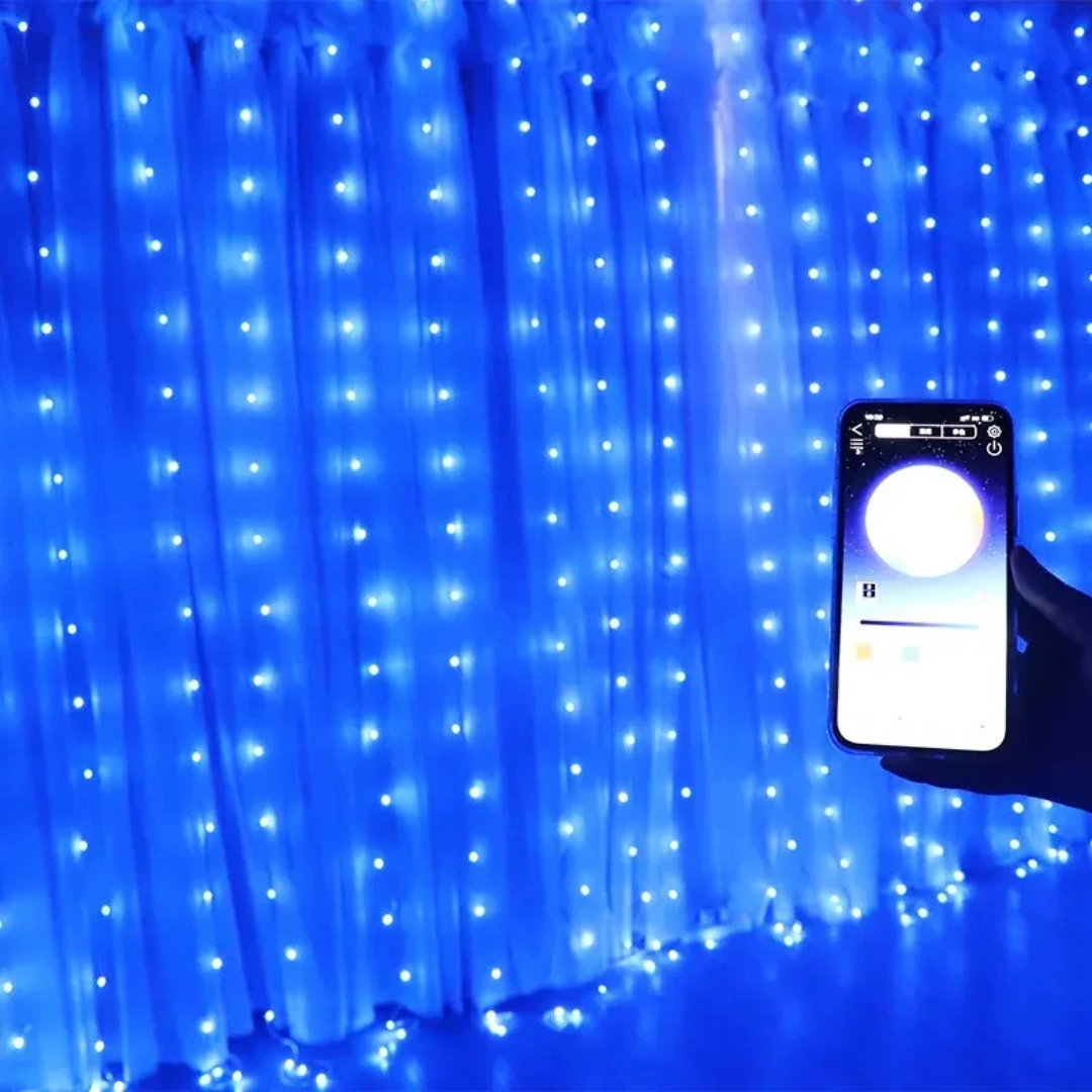 RGB Smart Curtain Fairy Lights with APP Control USB LED Decoration Lights