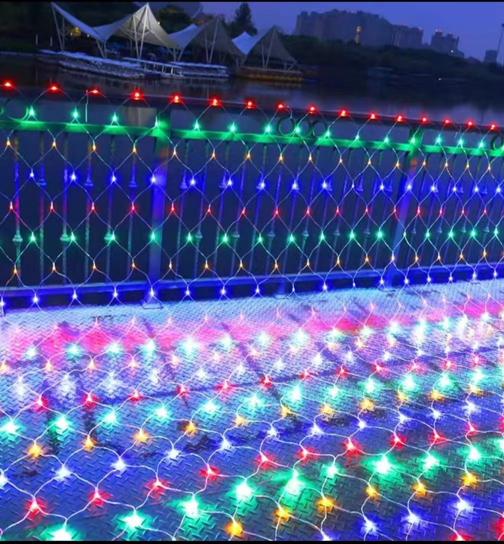 LED Fairy Net Lights 1.5 * 1.5m Multi Color