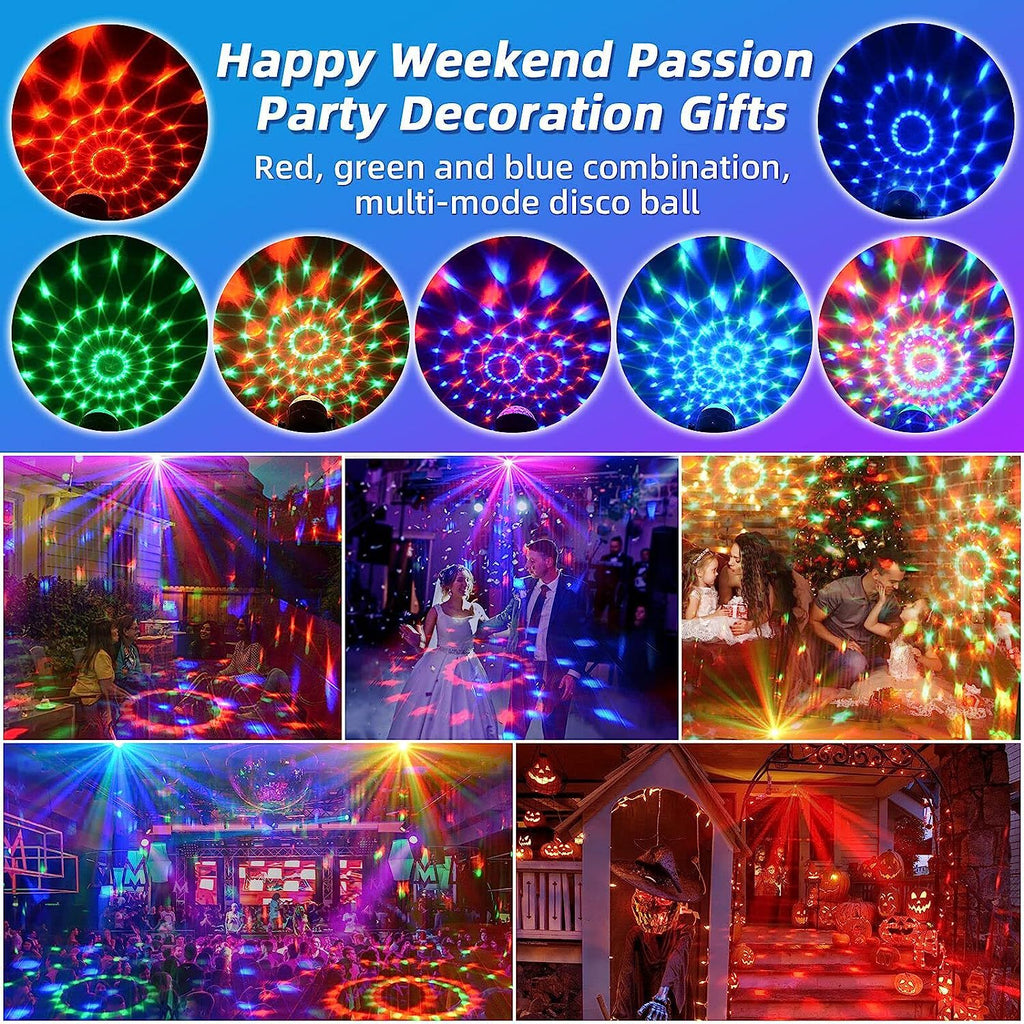 RGB Sound Activated LED Stage Light with Remote