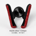 Bling Rhinestone Magnetic Car Phone Holder – V-Shape Luxury Sparkly Dashboard Mount