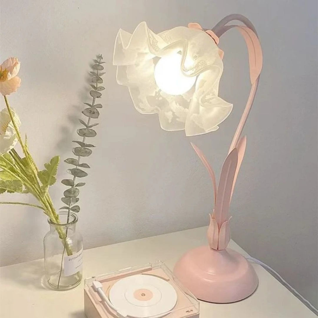 Tulip Flower LED Table Lamp – Eye Protection Bedside Night Light