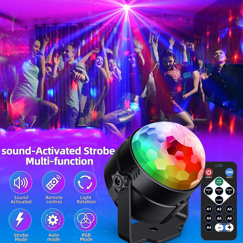 RGB Sound Activated LED Stage Light with Remote