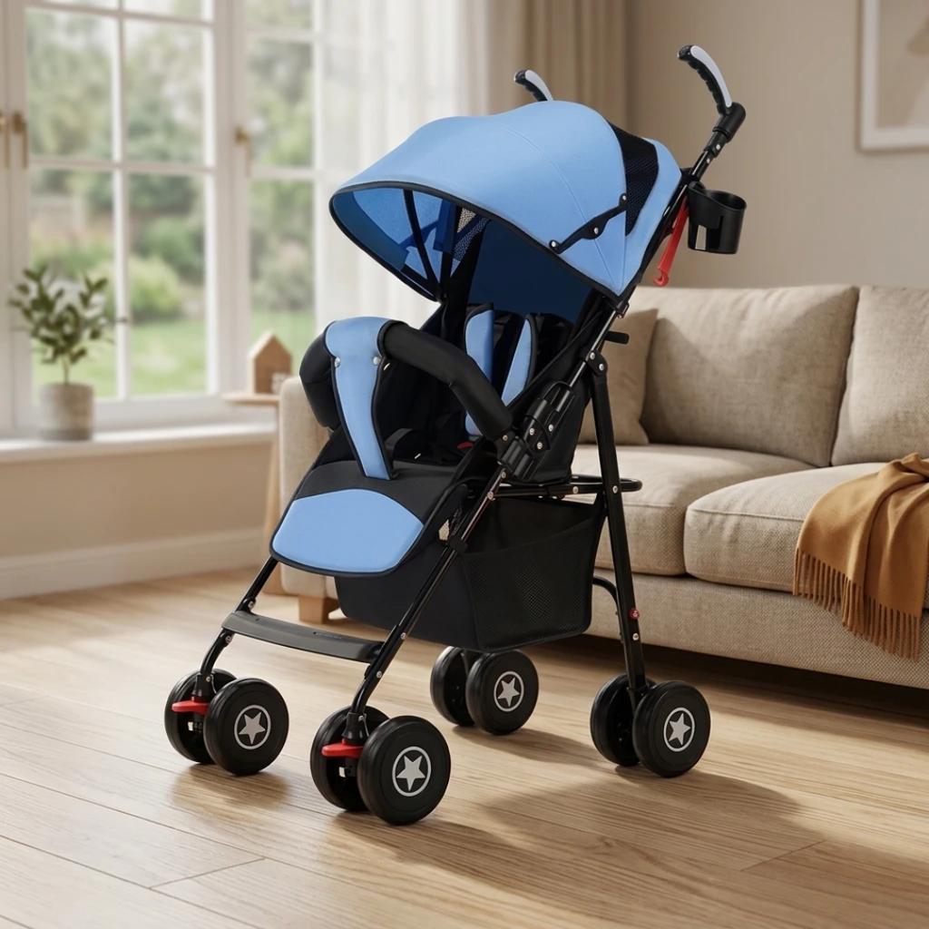 Luxury Baby Stroller – Lightweight & Foldable