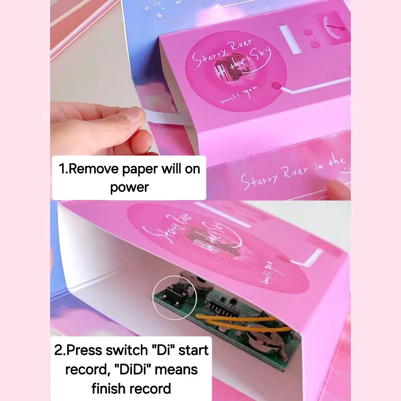 Greeting Card Record 3D Pop Card