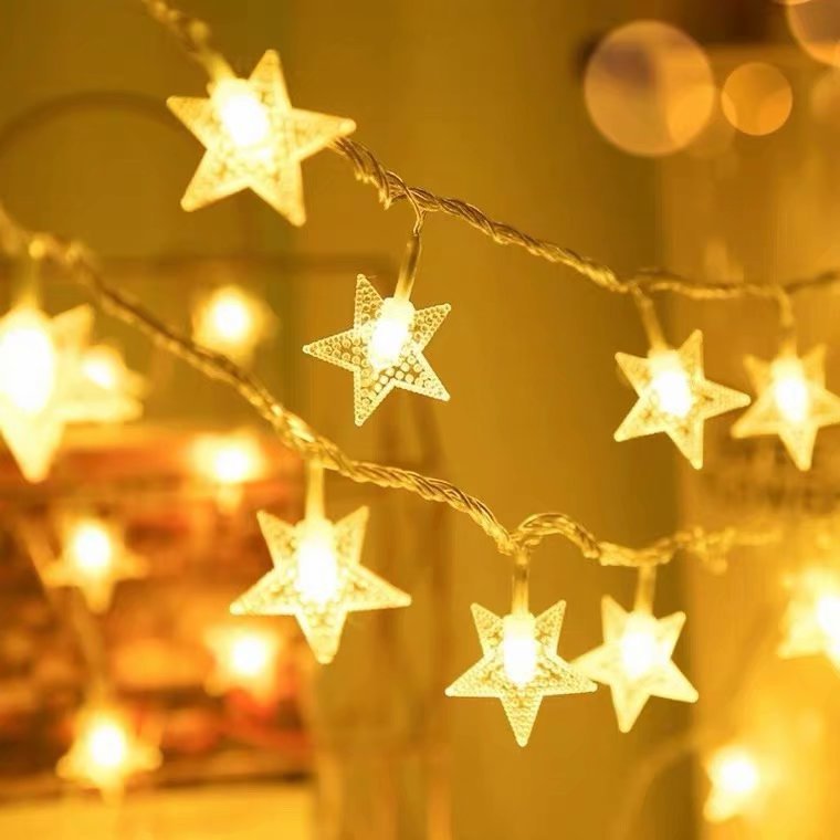 LED Fairy Star String Lights Warm Color,  30m–100m